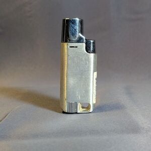 Vintage Silver-Tone Refillable Pocket Keychain Lighter